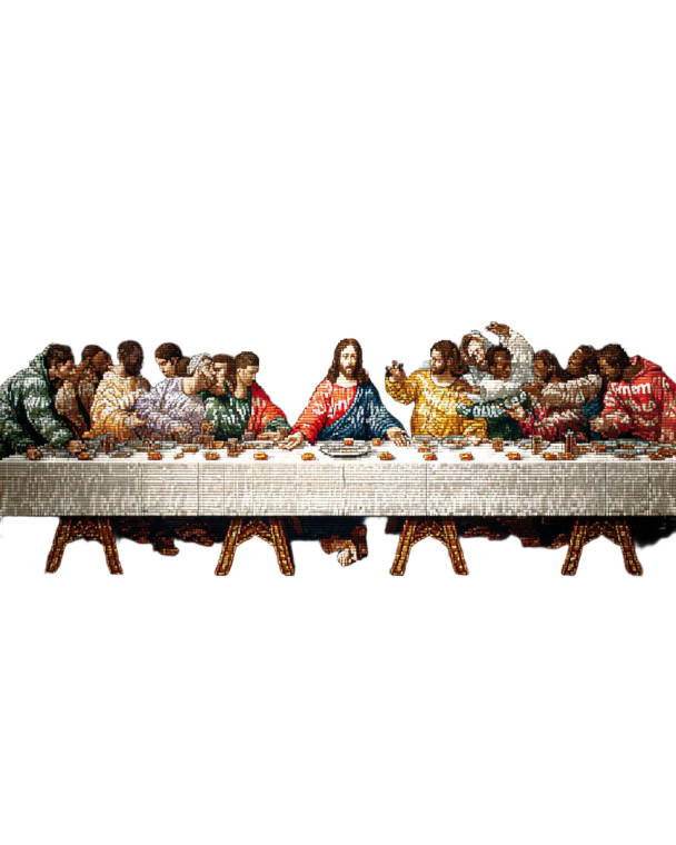 Supreme Last Supper Vinyl Car Decal Sticker – Waterproof & UV-Resistant 4.0"