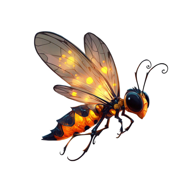 Cartoon Firefly V4 Vinyl Car Decal Sticker – Waterproof & UV-Resistant 6.826666666666667"