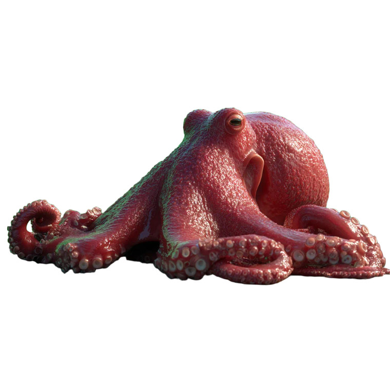 Cartoon-Mouthed Octopus Vinyl Car Decal Sticker – Waterproof & UV-Resistant 6.826666666666667"