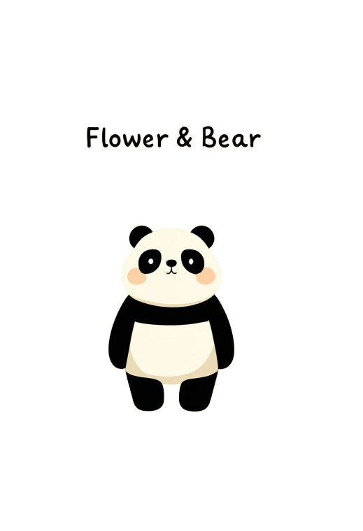 Flower And Bear Vinyl Car Decal Sticker – Waterproof & UV-Resistant 4.373333333333333"