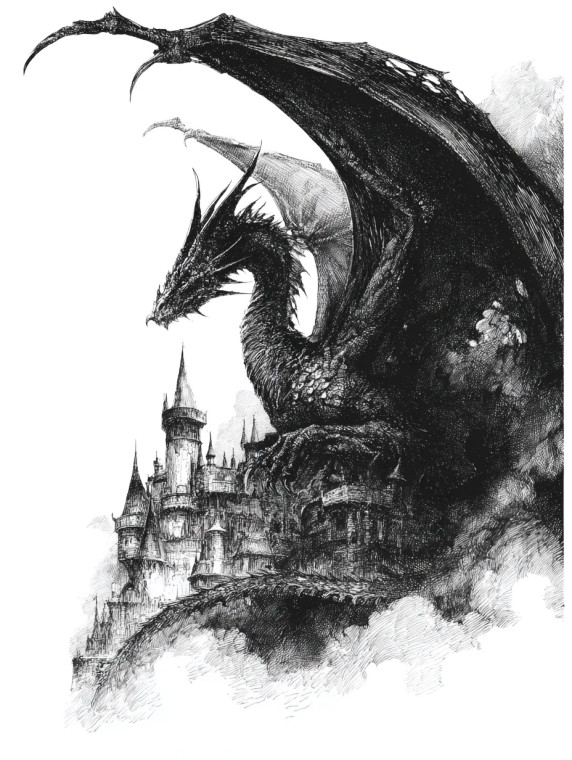 Gothic Dragon Knight Vinyl Car Decal Sticker – Waterproof & UV-Resistant 4.1066666666666665"