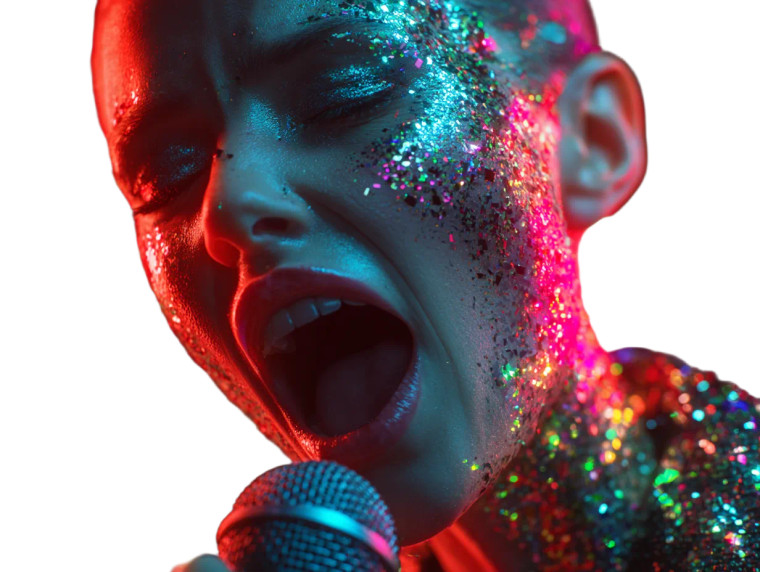 Karaoke Girl Vinyl Car Decal Sticker – Waterproof & UV-Resistant 3.0933333333333333" Karaoke Girl Vinyl Car Decal Sticker – Waterproof & UV-Resistant 3.0933333333333333"