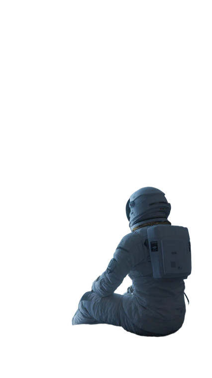 Astronaut Analyst Vinyl Car Decal Sticker – Waterproof & UV-Resistant 9.706666666666667"