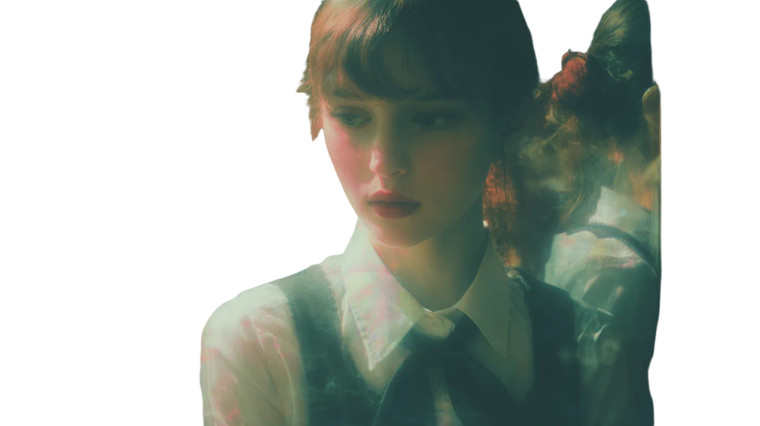 Schoolgirl Scene Vinyl Car Decal Sticker – Waterproof & UV-Resistant 5.4