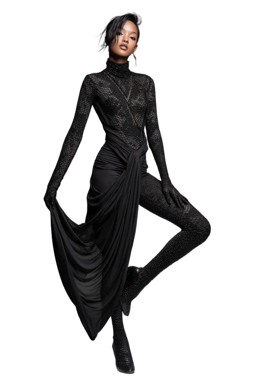 Sleek Bodysuit Model Vinyl Car Decal Sticker – Waterproof & UV-Resistant 8.96"