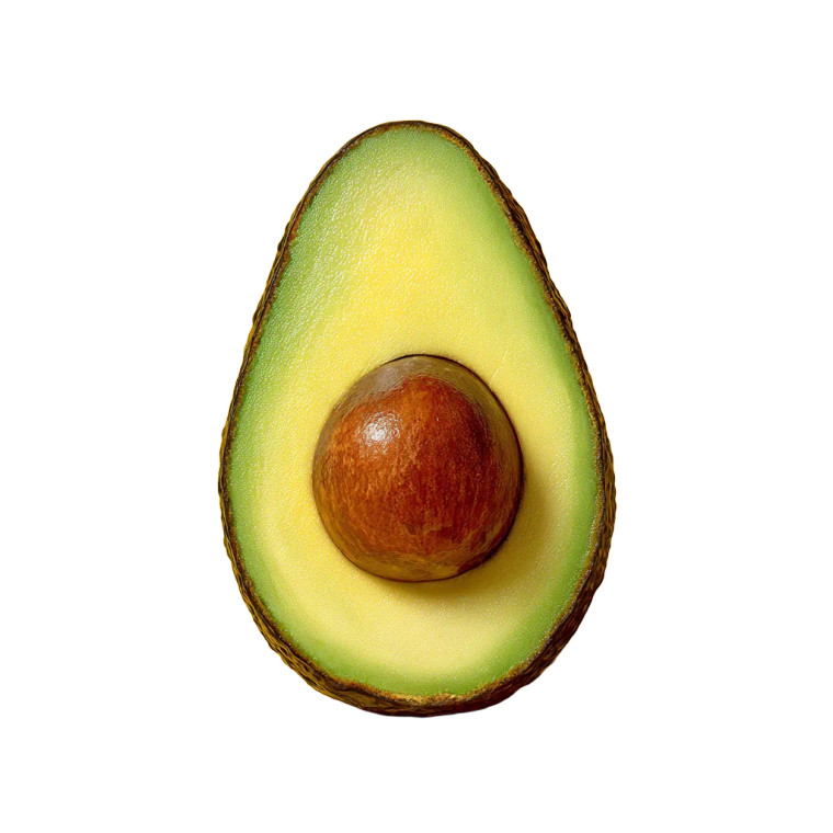 Half Avocado Vinyl Car Decal Sticker – Waterproof & UV-Resistant 6.826666666666667"