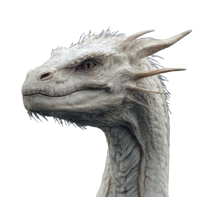 White Dragon Storm Vinyl Car Decal Sticker – Waterproof & UV-Resistant 3.4133333333333336"