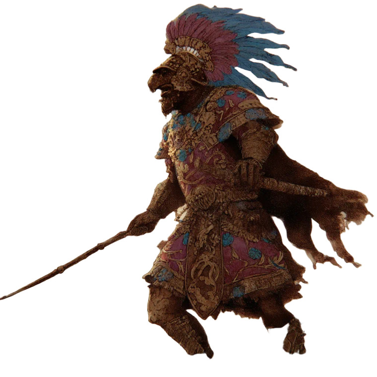 Aztec Warrior V6 Vinyl Car Decal Sticker – Waterproof & UV-Resistant 3.4133333333333336"