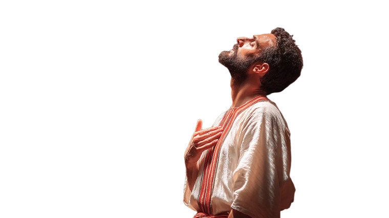 Biblical Man Praying Vinyl Car Decal Sticker – Waterproof & UV-Resistant 5.4