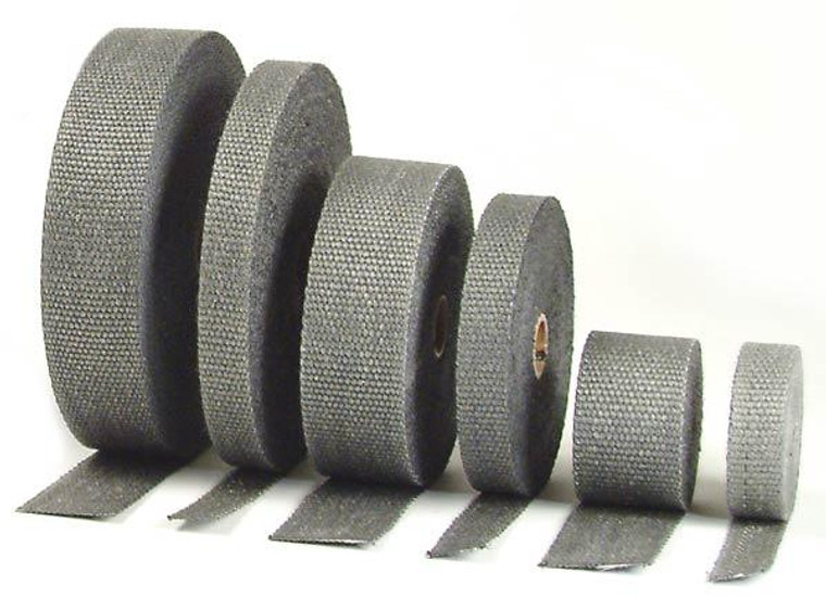 Heat Wrap Roll | 15ft | 2in Width | Black | Fiberglass | 1200/2000°F | Reduce Under Hood Temp by 50%