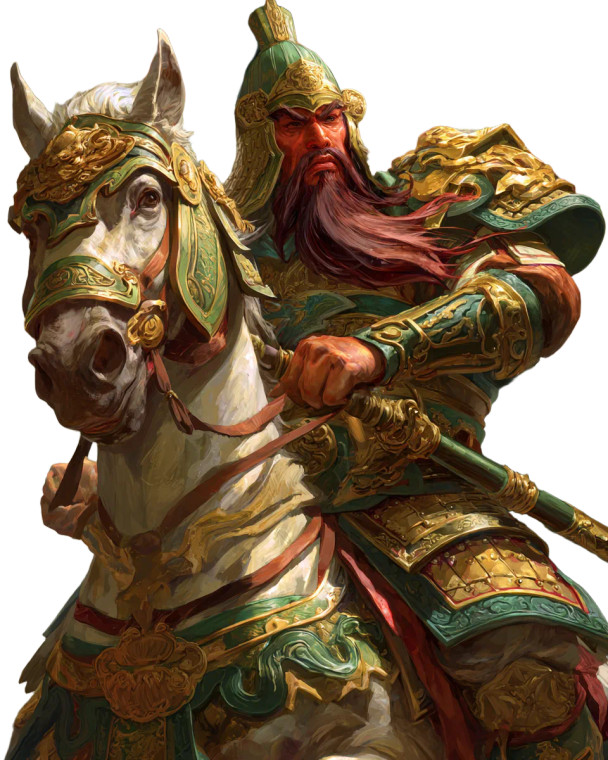 Guan Yu Warlord Vinyl Car Decal Sticker – Waterproof & UV-Resistant 4.0"