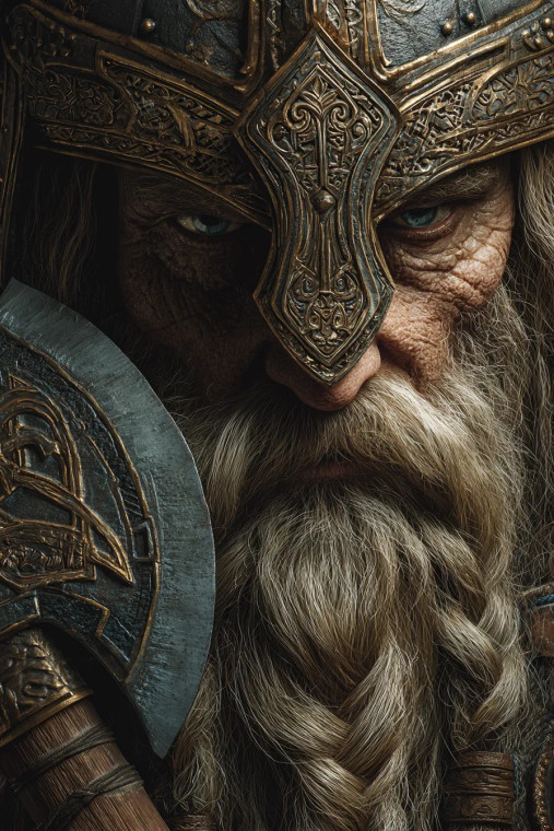 Viking Warrior Portrait V14 Vinyl Car Decal Sticker – Waterproof & UV-Resistant 4.4