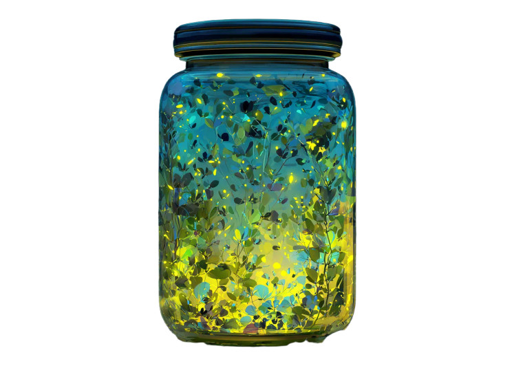 Glowing Firefly Jar V2 Vinyl Car Decal Sticker – Waterproof & UV-Resistant 3.0