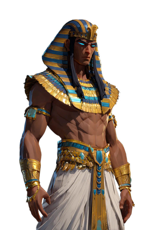 Majestic Pharaoh King Vinyl Car Decal Sticker – Waterproof & UV-Resistant 8.96"