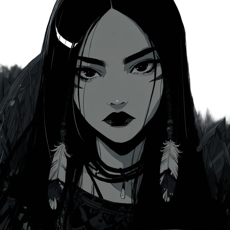 Gothic Anime Girl V55 Vinyl Car Decal Sticker – Waterproof & UV-Resistant 3.4133333333333336"