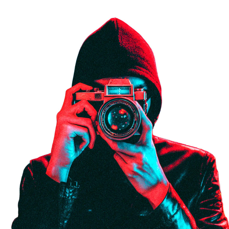 Cyberpunk Spy Selfie Vinyl Car Decal Sticker – Waterproof & UV-Resistant 6.826666666666667"