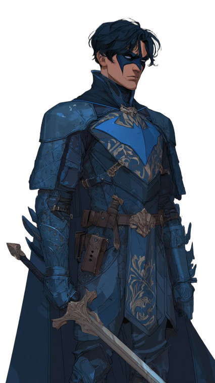 Medieval Nightwing Vinyl Car Decal Sticker – Waterproof & UV-Resistant 4.8533333333333335"