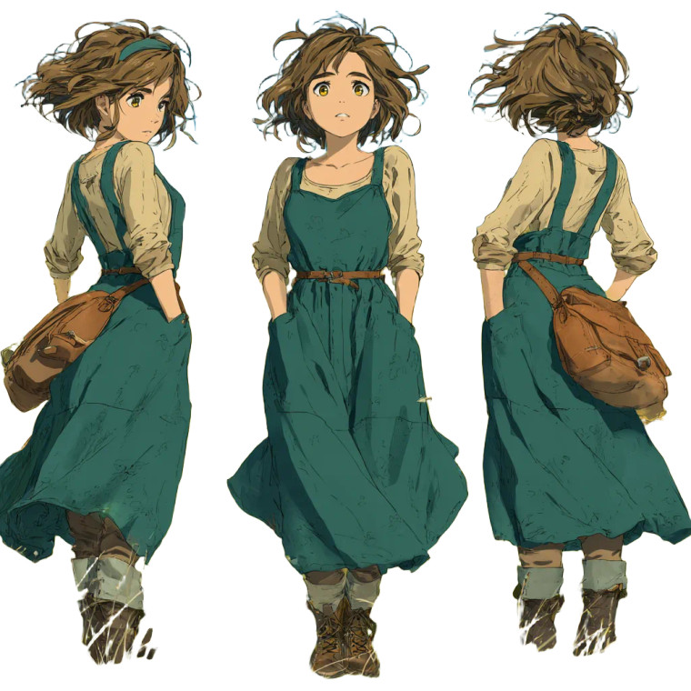 Anime Character Dress Vinyl Car Decal Sticker – Waterproof & UV-Resistant 3.4133333333333336"