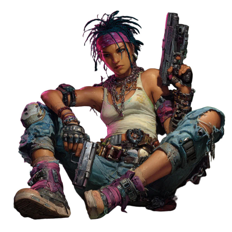 Punk Gang Member Vinyl Car Decal Sticker – Waterproof & UV-Resistant 3.4133333333333336"