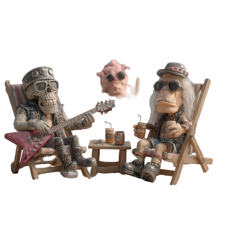 Summer Metalheads Vinyl Car Decal Sticker – Waterproof & UV-Resistant 3.4133333333333336"