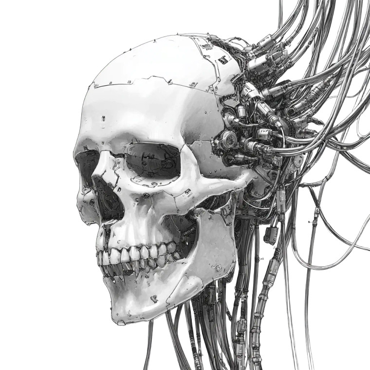 Android Skull Vinyl Car Decal Sticker – Waterproof & UV-Resistant 3.4133333333333336"