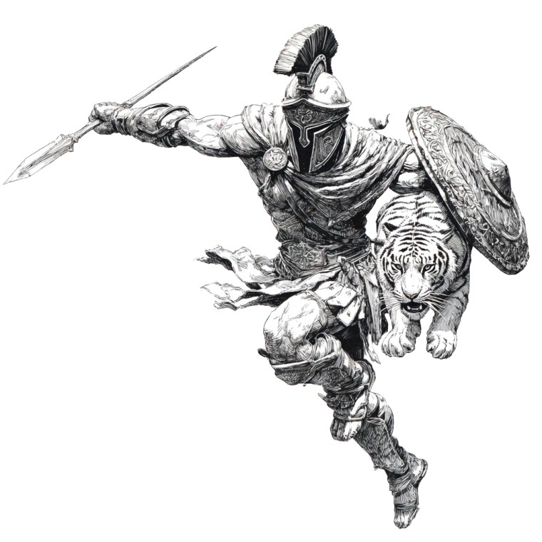 Spartan Warrior Leap V3 Vinyl Car Decal Sticker – Waterproof & UV-Resistant 3.4133333333333336"