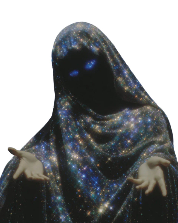 Celestial Stardust Figure Vinyl Car Decal Sticker – Waterproof & UV-Resistant 8.0"