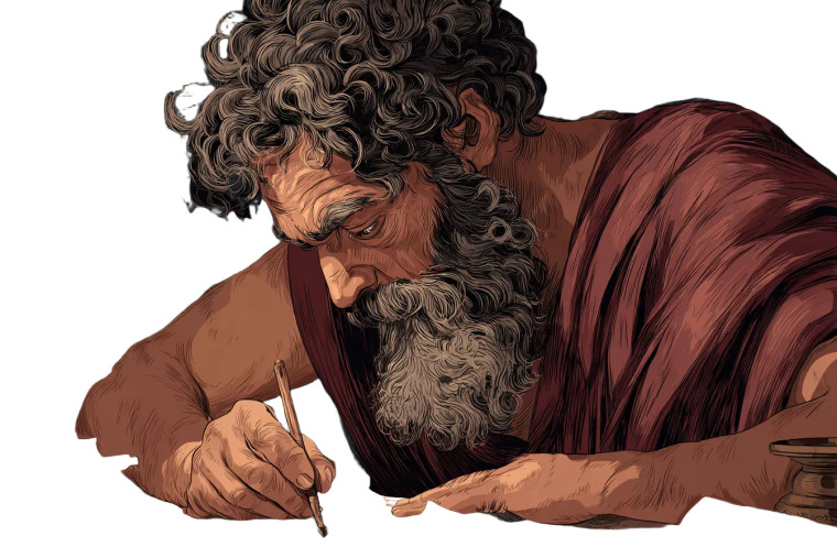 Ancient Greek Historian Vinyl Car Decal Sticker – Waterproof & UV-Resistant 2.986666666666667"