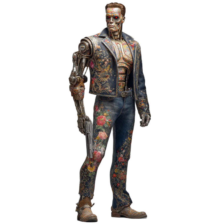 Klimt'S Terminator Vinyl Car Decal Sticker – Waterproof & UV-Resistant 3.4133333333333336"