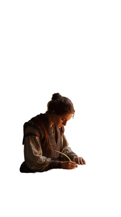 Ancient Scribe At Work Vinyl Car Decal Sticker – Waterproof & UV-Resistant 9.706666666666667"