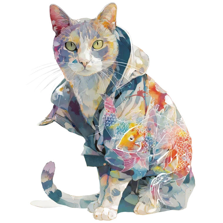 Colorful Calico Cat Vinyl Car Decal Sticker – Waterproof & UV-Resistant 3.4133333333333336"