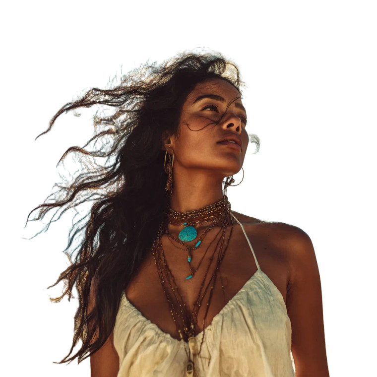 Native Beauty V2 Vinyl Car Decal Sticker – Waterproof & UV-Resistant 3.4133333333333336"