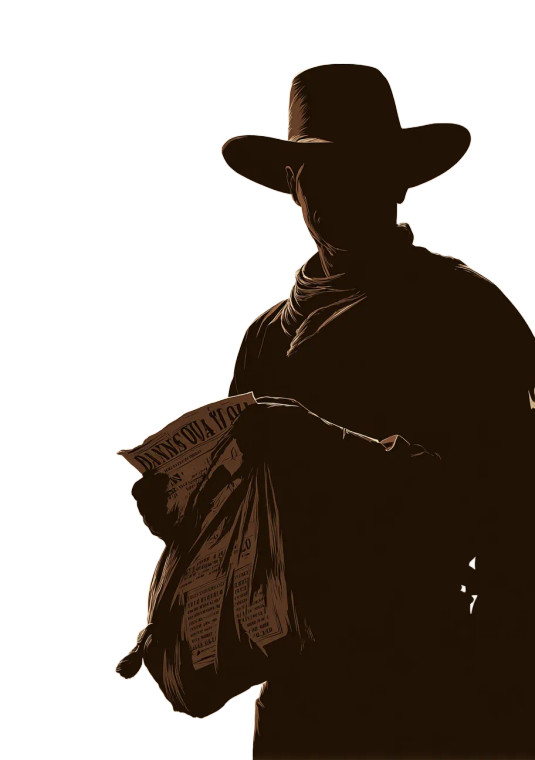 Silhouette Cowboy Bounty Vinyl Car Decal Sticker – Waterproof & UV-Resistant 4.32"
