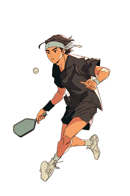 Korean Tennis Player V5 Vinyl Car Decal Sticker – Waterproof & UV-Resistant 8.96"