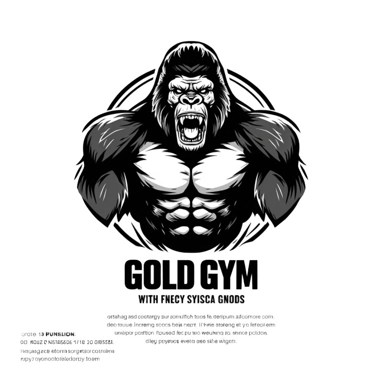 Muscular Gorilla Logo Vinyl Car Decal Sticker – Waterproof & UV-Resistant 6.826666666666667"