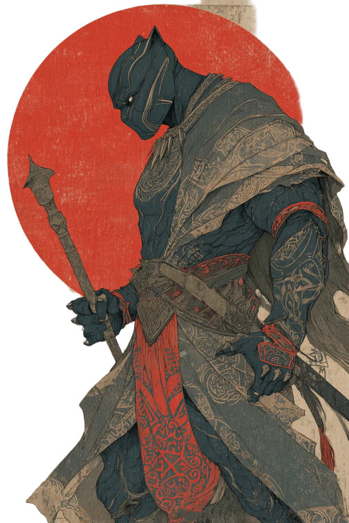 Stylized Black Panther Vinyl Car Decal Sticker – Waterproof & UV-Resistant 4.4