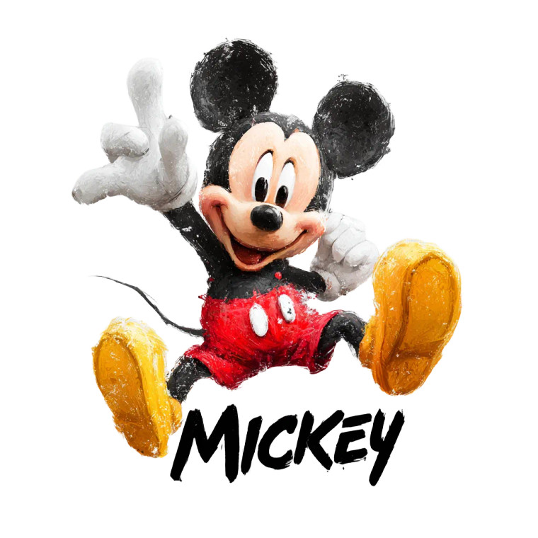 Mickey Mouse Mascot Vinyl Car Decal Sticker – Waterproof & UV-Resistant 3.4133333333333336"