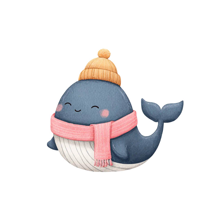 Kawaii Whale Vinyl Car Decal Sticker – Waterproof & UV-Resistant 3.4133333333333336"
