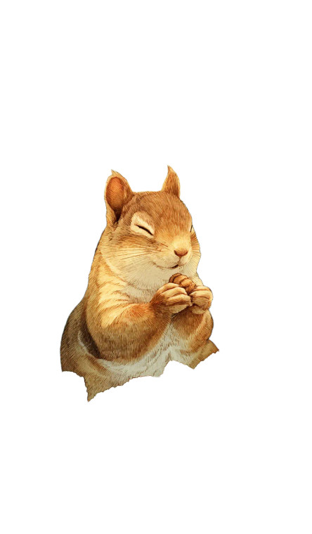 Savoring Squirrel Vinyl Car Decal Sticker – Waterproof & UV-Resistant 9.49333333333333