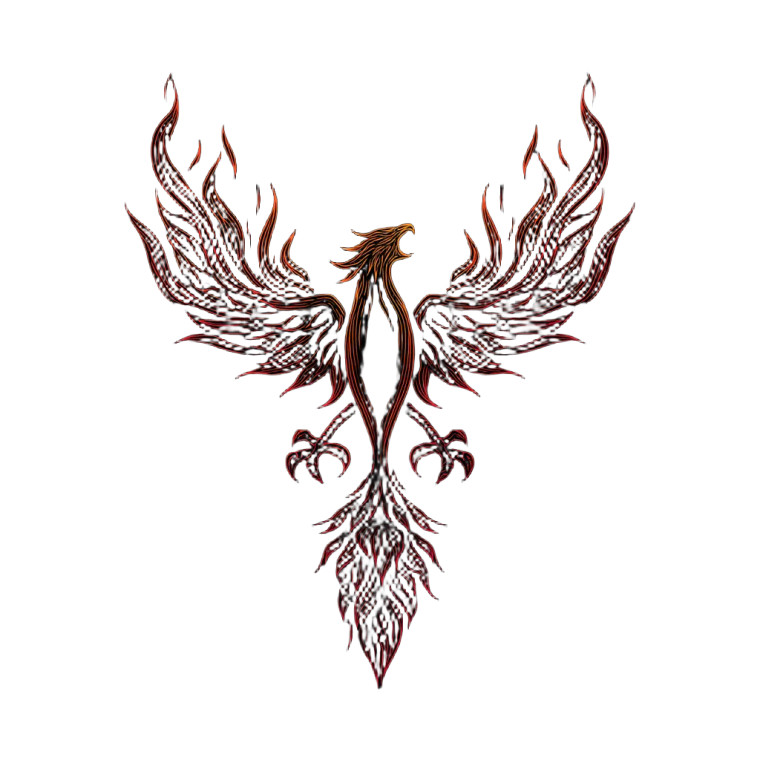 Phoenix Silhouette Vinyl Car Decal Sticker – Waterproof & UV-Resistant 3.4133333333333336"