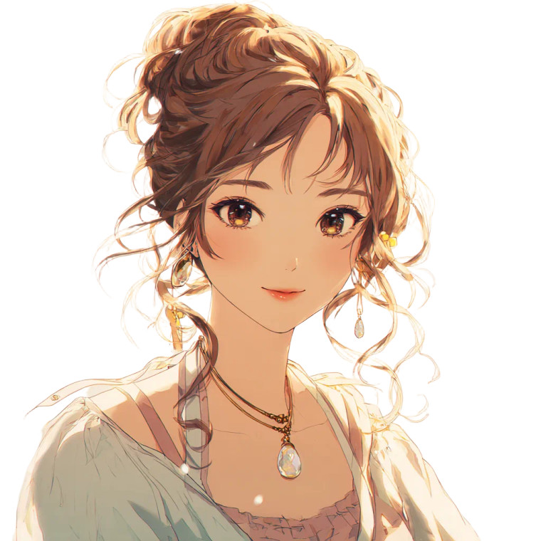 Anime Girl Portrait V103 Vinyl Car Decal Sticker – Waterproof & UV-Resistant 6.826666666666667"