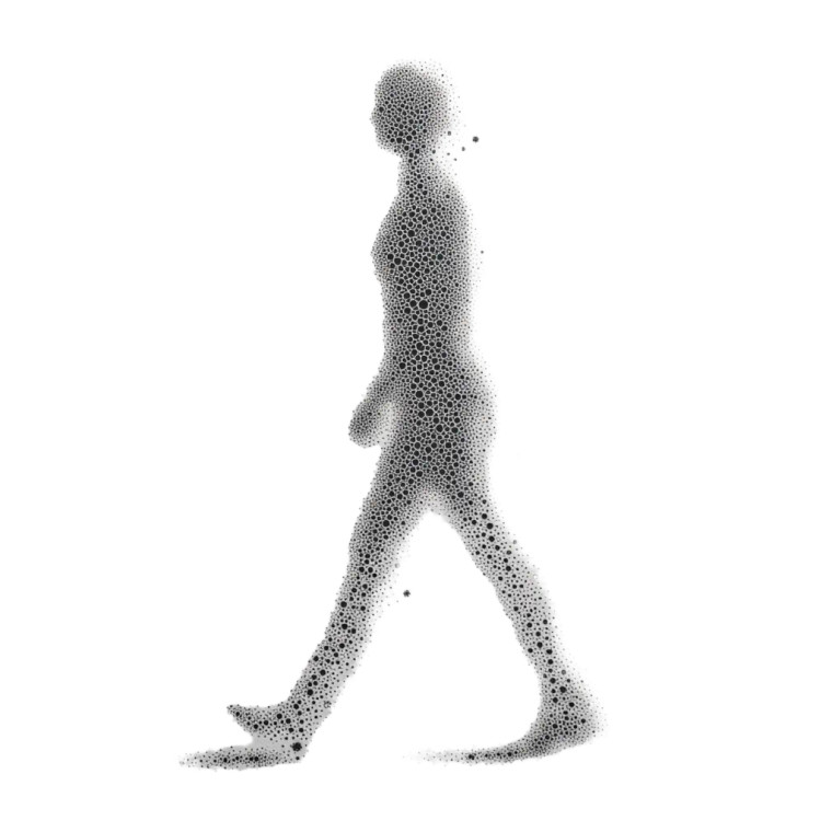 Luminous Silhouette Walk Vinyl Car Decal Sticker – Waterproof & UV-Resistant 6.826666666666667"