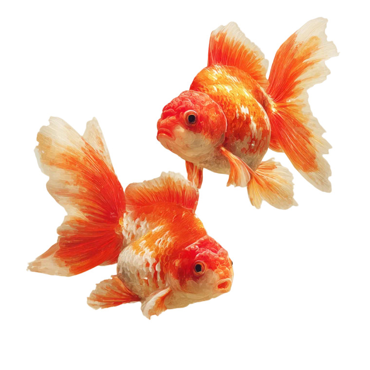 Goldfish Pair Vinyl Car Decal Sticker – Waterproof & UV-Resistant 3.4133333333333336"
