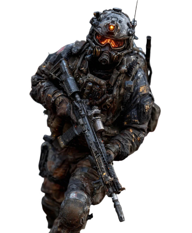 Armored Agent Battle Vinyl Car Decal Sticker – Waterproof & UV-Resistant 8.0"