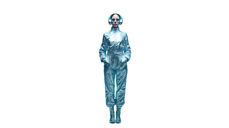 Futuristic Fashion Portrait V43 Vinyl Car Decal Sticker – Waterproof & UV-Resistant 5.4