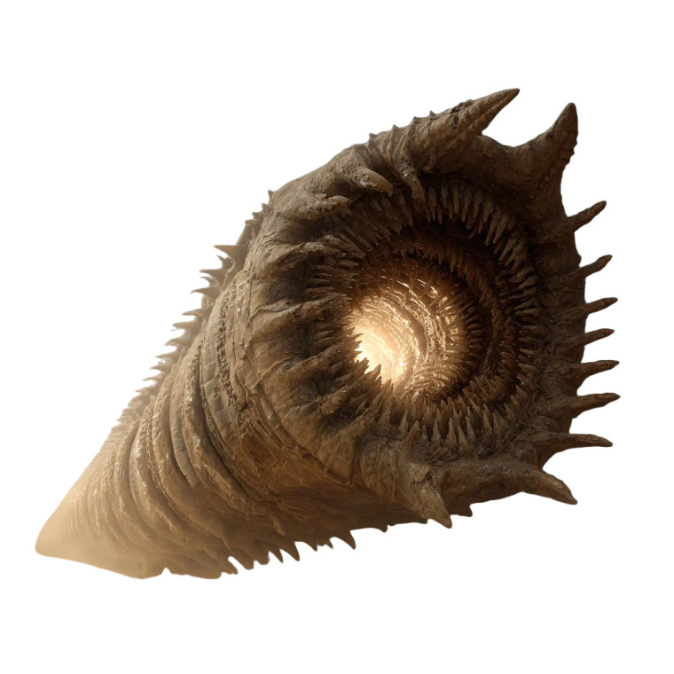Giant Sandworm Vinyl Car Decal Sticker – Waterproof & UV-Resistant 3.4133333333333336"