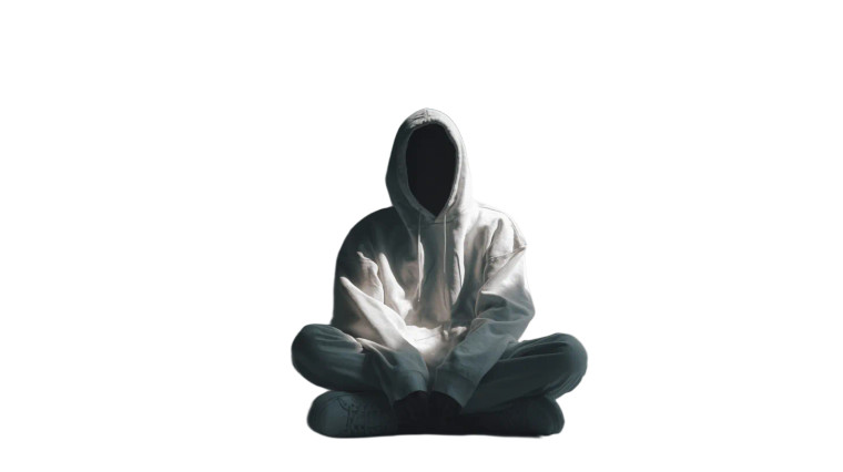 Mysterious Hooded Figure V40 Vinyl Car Decal Sticker – Waterproof & UV-Resistant 2.72"