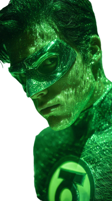 Green Lantern Glow Vinyl Car Decal Sticker – Waterproof & UV-Resistant 9.706666666666667"