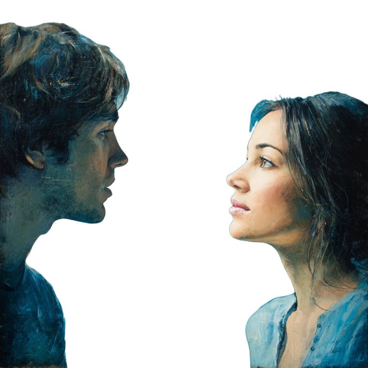 Couple'S Gaze Vinyl Car Decal Sticker – Waterproof & UV-Resistant 6.826666666666667"