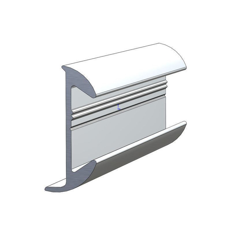 Taco Boat Rub Rail | Clear Anodized Aluminum | 12 Feet | Easy to Install